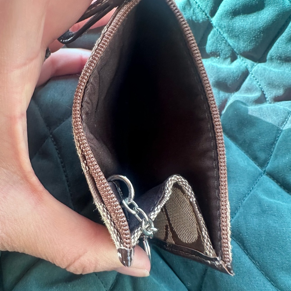 Vintage Coach Brown and Tan Card Holder - Picture 2 of 3